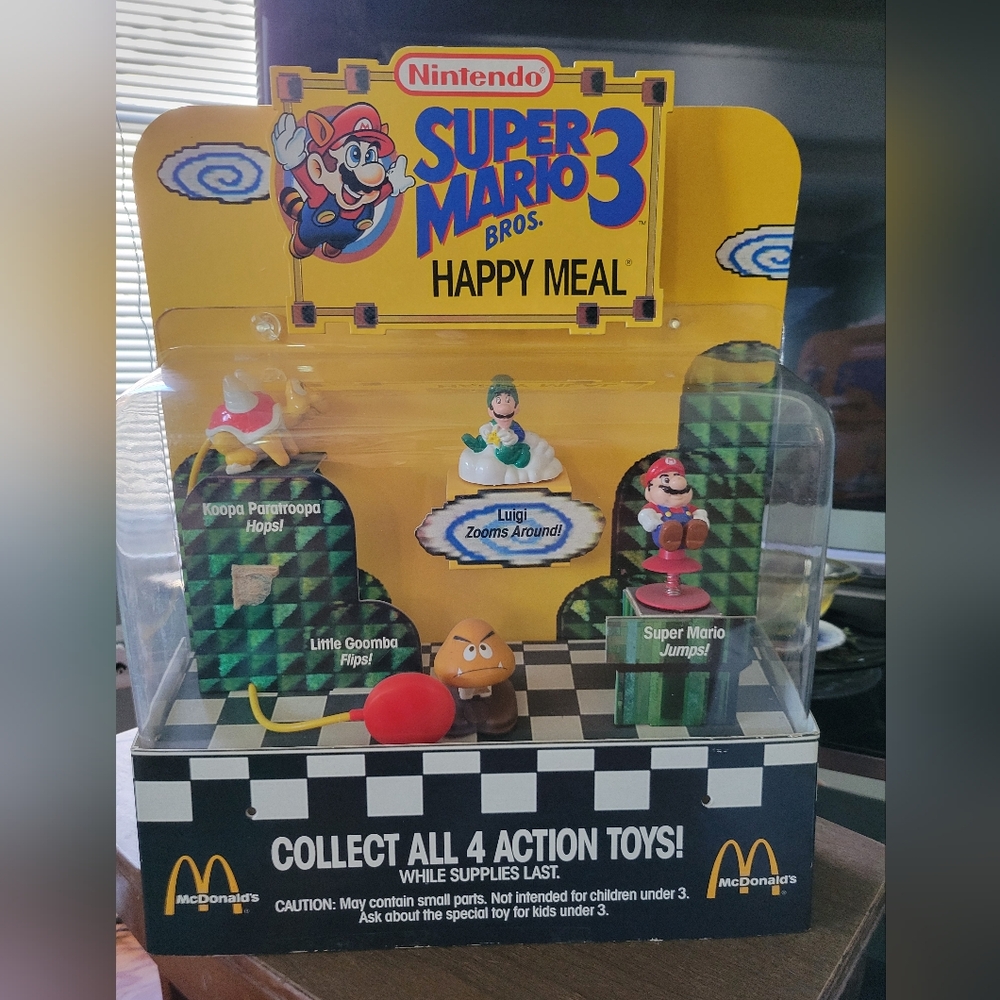 1990 Mario Brothers display from McDonald's